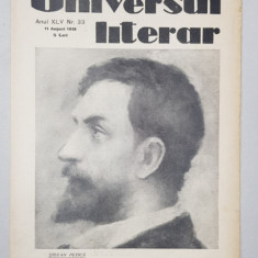 REVISTA 'UNIVERSUL LITERAR', ANUL XLV, NR. 33, 11 AUGUST 1929