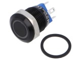 Comutator anti-vandalism ONPOW SPST-NO 2A 36V IP65 verde