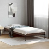 Cumpara ieftin Cadru de pat, stejar maro, 75x190 cm, lemn prelucrat și metal