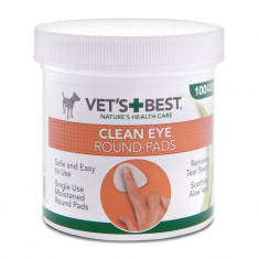 Degetare curatare ochi pentru caini Vet&#039;s Best, 100 buc
