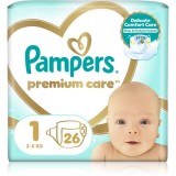 Pampers Premium Care Size 1 scutece de unică folosință 2-5 kg 26 buc