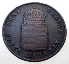 7.021 UNGARIA 1 KRAJCZAR 1848 DETERIORATA foto