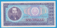 (5) BANCNOTA ROMANIA - 100 LEI 1966, PORTRET NICOLAE BALCESCU. STARE FOARTE BUNA foto