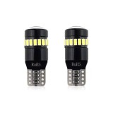 Set becuri auto cu LED CANBUS compatibil T10 W5W 19 SMD Alb 12V, destinat competitiilor auto sau off-road, Amio