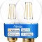 Set 2 Becuri Smart LED, Meross Smart Edison E27, vintage, control prin Apple HomeKit, Alexa, Google Home si SmartThings, reglabile, clasa de consum A