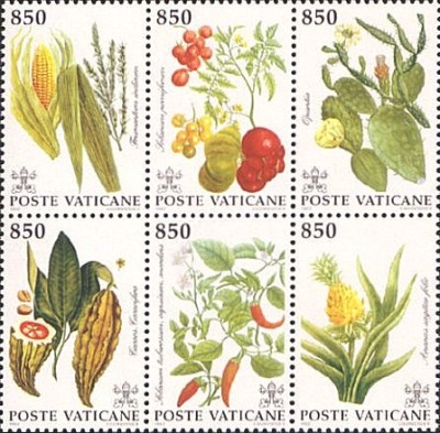 Vatican 1992 - Flori, plante, serie neuzata foto