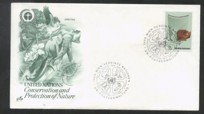 UN Vienna 1982 Nature conservation Mi.28 FDC UN.272