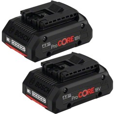 Pachet 2x Bosch ProCORE - Acumulator Li-Ion 18 V 4 Ah indicator nivel incarcare