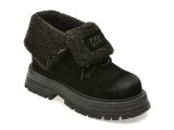 Ghete GRYXX negre, 3122, din piele intoarsa
