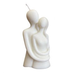 Lumanare Parfumata Cuplu , Cadou Romantic si Marturie Nunta Botez Handmade
