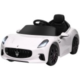 AIYAPLAY Mașinuță Electrică pentru Copii 3-5 Ani cu 2 Motoare, Telecomandă și Muzică, 98x59x43 cm, Alb | Aosom Romania