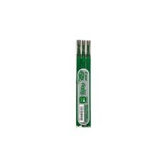 Set 3 rezerve roller Frixion Point Pilot 0.5 mm varf fin, verde