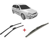 Cumpara ieftin Set 3 stergatoare FORD FOCUS I Estate Van (DNW) 1998 - 2005, pentru parbriz si luneta, Bosch Twin