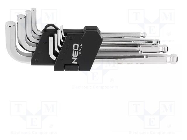 Set chei imbus sferic 9 piese oțel crom-vanadium NEO TOOLS