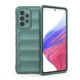 Husa pentru samsung galaxy a53 5g, antisoc, margini striatii, magic shield, green