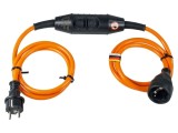 Prelungitor alimentare AS SCHWABE 3m 3G2,5mm&sup2; portocaliu 1 priză cod 845458