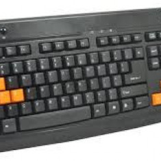 Tastatura multimedia Serioux SRXK-KB-3300, USB, Negru