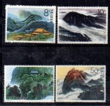 Serie Completa 4 Timbre China 1990 Muntele Hengshan T.155 Peisaje - A688