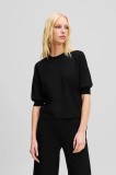 Karl Lagerfeld pulover femei, culoarea negru, A2W20040