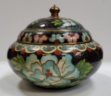 Vas Cloisonne cu capac, China, Secol 20