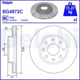 DELPHI BG4972C Disc frana