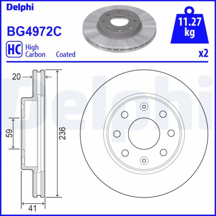 DELPHI BG4972C Disc frana
