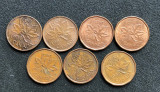 h329 Canada 1 cent 1980 1981 1982 1983 1984 1985 1988