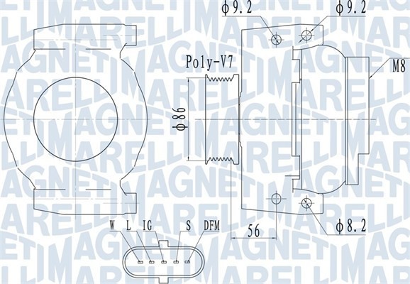 MAGNETI MARELLI 063731917010 Generator / Alternator
