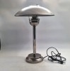 Veioza de masa electrica design postmodern ATRIUM Bauhaus Germania 1970s Ciuperca metal Crom mid century modern