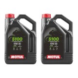 Pachet 8 litri ulei Motul 5100 10W40 , Protectie fiabila E i performanta constanta pentru motociclete 4T