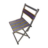 Scaun Pliabil Camping Verde, Spatar Reglabil, Metal/Textil, 150kg
