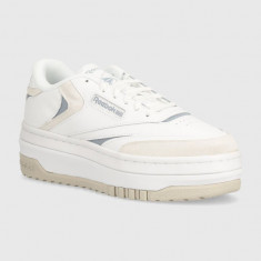 Reebok Classic sneakers din piele Club C culoarea alb, 100201959