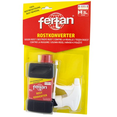 Tratament anticoroziune Convertor Rugina Fertan 250ml cu pensula si pulverizator foto