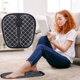 Aparat inteligent pentru masajul picioarelor SERBY, terapie si stimularea musculara, 8 moduri de functionare, incarcare cu USB, negru