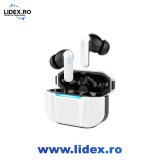 Casti Wireless TWS TG16, Casti Audio In Ear, Moduri ANC &amp; ENC &amp; Gaming Dual-Mic, Casti Bluetooth 6.0, Casti Muzica Sport, RGB, Latenta 45ms, Sunet Ste