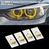 Set de 4 Module DRL LED Galbene pentru BMW Seria 3 F30/F31/F34 (2013&ndash;2015) Xenon &ndash; OEM 63117398766