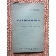 PSIHOLOGIA DE G. A. FORTUNATOV SI A. V. PETROVSCKI, MANUAL PENTRU CLASA A XI-A