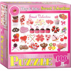 Puzzle 100 piese Sweet Valentine foto