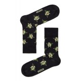 Șosete haioase cu model avocado, DiWaRi Happy 080 - Negru, 25 (40-41)