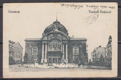 BUCOVINA CERNAUTI TEATRUL NATIONAL CIRCULATA 1929 foto