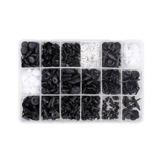 Set de clipsuri din plastic pentru masina, Smania, 415 bucati