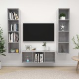vidaXL Set dulap TV, 3 piese, gri beton, PAL
