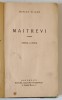 MAITREYI , EDITIA A DOUA de MIRCEA ELIADE