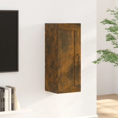 Dulap suspendat, stejar fumuriu, 35x34x90 cm, lemn prelucrat GartenMobel Dekor foto