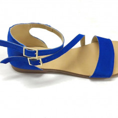 Sandale dama din piele Electric Blue Anna