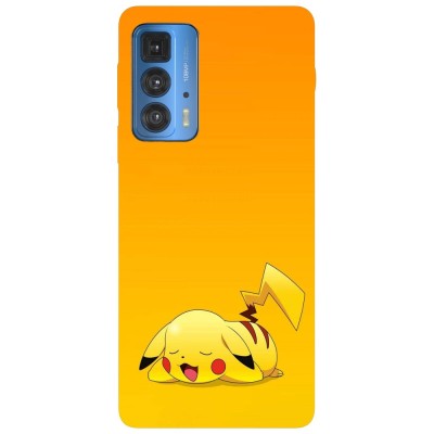 Husa compatibila cu Motorola Edge 20 Lite model Tired Pikachu, Silicon, TPU, Viceversa foto