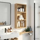 vidaXL Dulap de perete pentru baie Stejar artizanal 30 x 10 x 60,5 cm 889326