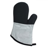 Mănușă Bucătărie Grill, Neoprene, Două Fețe, Culoare Negru Argintiu, Dimensiuni 17x33cm, Oem