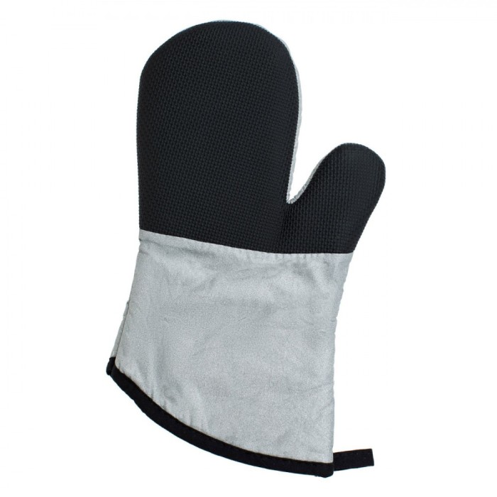 Mănușă Bucătărie Grill, Neoprene, Două Fețe, Culoare Negru Argintiu, Dimensiuni 17x33cm