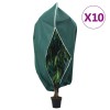 VidaXL Protecții fleece plante, fermoar, 10 buc, 70 g/m&sup2; 1,55x1,55 m 3203569